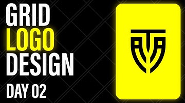 How to create a LOGO with grid system in ILLUSTRATOR day 2