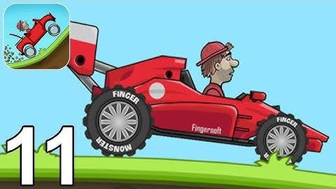 hill climb racing - gameplay walkthrough part11 - race car (ios, android)