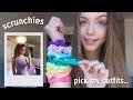 Colored Scrunchies Pick My Outfits for a Week...