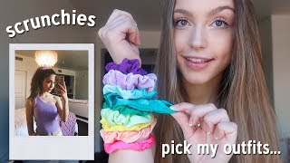 Colored Scrunchies Pick My Outfits for a Week...