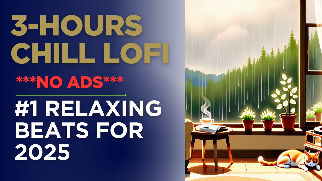 3-Hour Chill LOFI Music 🎧 No Ads | #1 Relaxing Beats for 2025 🌸 Perfect ...