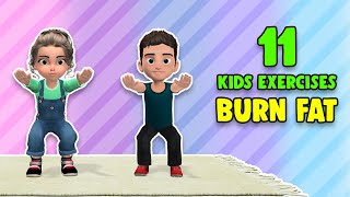11 Kids Exercises To Burn Fat At Home screenshot 2