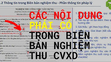 Các Nội Dung Phải Có Trong Biên Bản Nghiệm Thu Công Việc Xây Dựng | Lập Biên Bản Nghiệm Thu