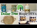 DOLLAR TREE ROPE DIYS | Farmhouse Decor | Nautical DIY | Rope DIYs | 4 HIGH END LOOKS FOR LESS