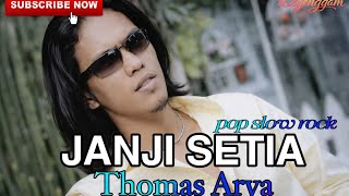 JANJI SETIA - Thomas Arya | Pop slow rock cover IA video lirik 