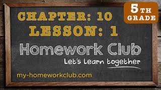 Homework Help Common Core Math Grade 5 Chapter 10 Lesson 1 - part 1