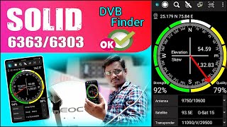 अब 2 मिनट में कोई भी सेटेलाइट मोबाइल से सेट किजिए ! How To Use Dvb Sat Finder App In Solid 6363/6303 screenshot 2