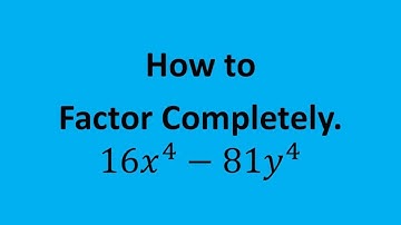 How to Factor a Binomial (How to Use the Difference of Squares) (a MATH 1010 Problem)