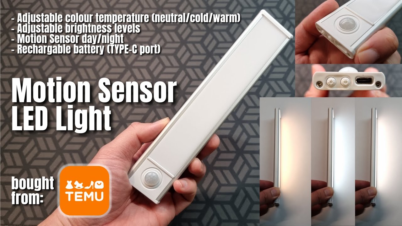Brighten Up Your Home With This Rechargeable Led Motion - Temu