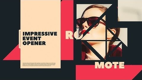 Impressive Fast Intro / Opener 4K - After Effects Template