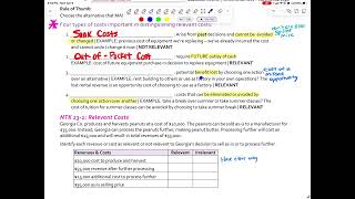 # 1 / 4 | Ch. 23: Relevant Costs | Intro and Overview (pp. 1 - 2)