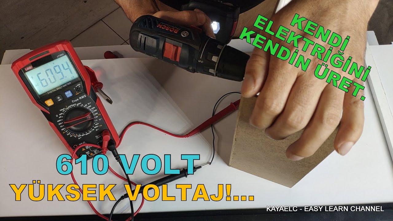 DÜŞÜK DEVİR YÜKSEK VOLTAJ JENERATÖR... LOW SPEED HIGH VOLTAGE GENERATOR...