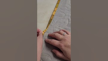 The secret to perfect machine stitched quilt binding #quilt #binding #sewing