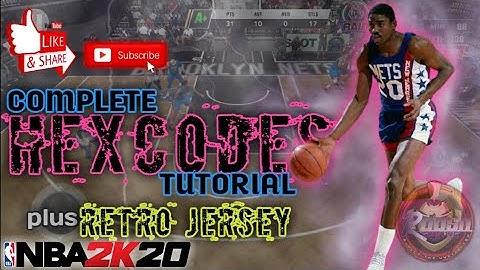 COMPLETE HEXCODES plus Retro Jersey for BROOKLYN NETS | NBA2K20 v97.0.2