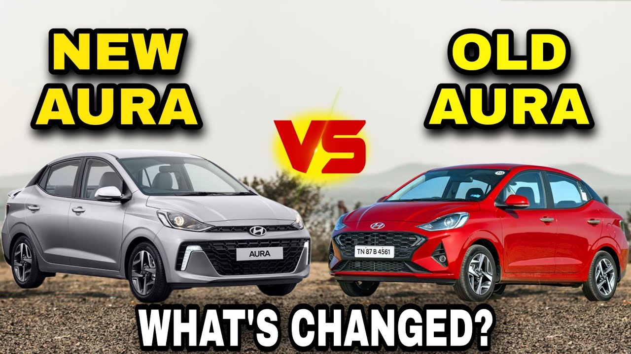 Old Hyundai Aura VS New Hyundai Aura । Aura Facelift Launched । what's ...