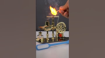 Build Stirling Engine Generator Powered By Ethanol With LED #enginemodelkit #stirling #engine #diy