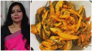 Small Fish Dry Curry  | Authentic  Healthy Bengali Small Fish Recipe | পুঁটি মাছের বাটি চ্চ্চরি।