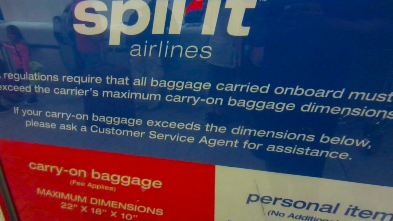 Flying Spirit Airlines w/ Osprey Porter 46 Backpack - Personal Item ...