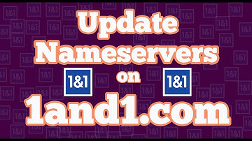 Update Nameservers of 1and1.com to Nameservers of different hosting server