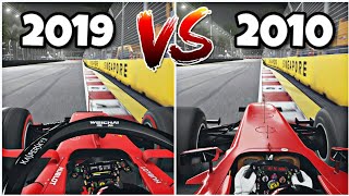 Have a look at the f1 2019 ferrari sf90 going head to with 2010 f10
marina bay street circuit in singapore. thanks for watching and d...