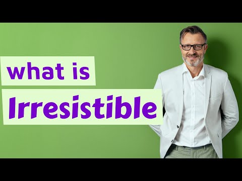 Video: Apakah arti dari kata resistible?