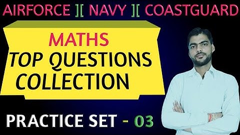 Coastguard Navik DB Math Practice Set 3 | Airforce Y Group Exam Math Mock Test 3 | Coastguard Exam |