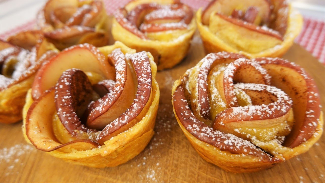 Rose Shaped Apple Baked Dessert ! Beautiful Dessert Recipe ! Easyvideo