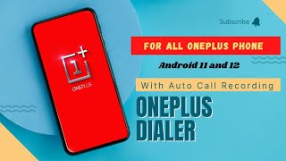 OnePlus dialer for Android 12 | With Auto Call Recording OnePlus dialer for Android 12 | With Auto Call Recording