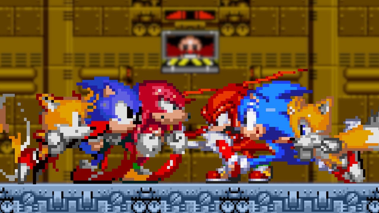 Sonic 2 Team VS Sonic Modern Modgen Team