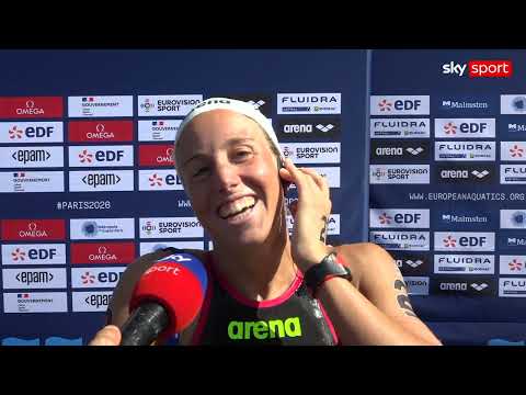 Video Le parole di Ginevra Taddeucci a Sky Sport dopo l'oro nella 10 km in acque libere agli Europei