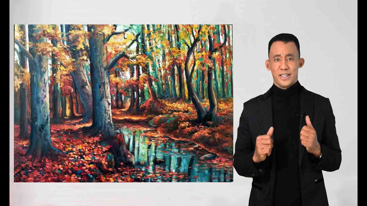 Como pintar un paisaje de Otoño Manolette el pintor Manolo Romero Solano