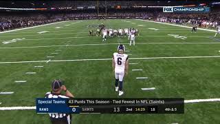 Rams fake punt in the NFC Championship Game vs the Saints