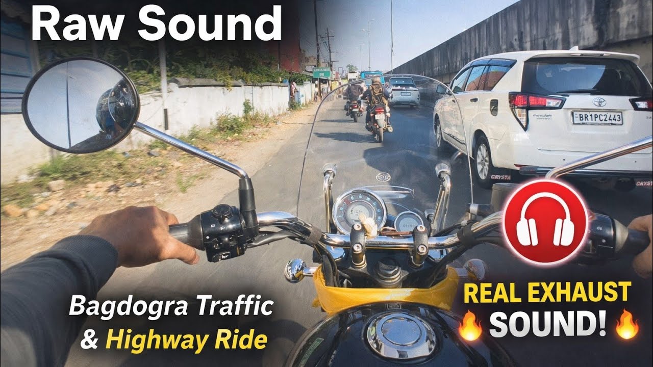 Royal Enfield Meteor 350 Traffic POV  | Engine Sound | Exhaust Raw sound | ASMR ride