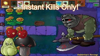 Plants Vs Zombies DLC (Challenge) | Instant Kills Only (Gladiantuar's Revenge)