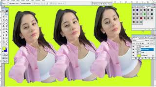 Converting one image into three images with dark yellow background.