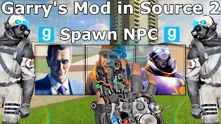 Garry's Mod in Source 2 - Part 2: Sandbox, NPC Battles, Spawn Menu UI