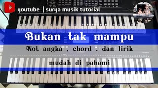 Download Lagu tutorial not angka dan chord beserta lirik lagu Bukan tak mampu ciptaan Zoel anggara MP3