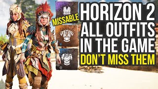 Horizon Forbidden West All Armor In The Game How To Get Them Horizon Forbidden West All Outfits