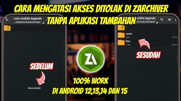 CARA MENGATASI AKSES DITOLAK ZARCHIVER ANDROID 15 | ZARCHIVER AKSES DI TOLAK