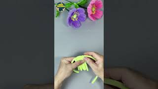 🎨 Artistic Pipe Cleaner Poppy Flowers – Easy Step-by-Step Tutorial 🌿 #diy #hoahandmade #flowers