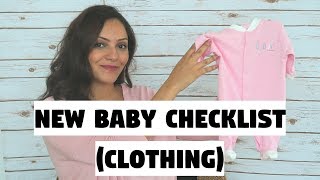 New Baby Checklist - CLOTHING