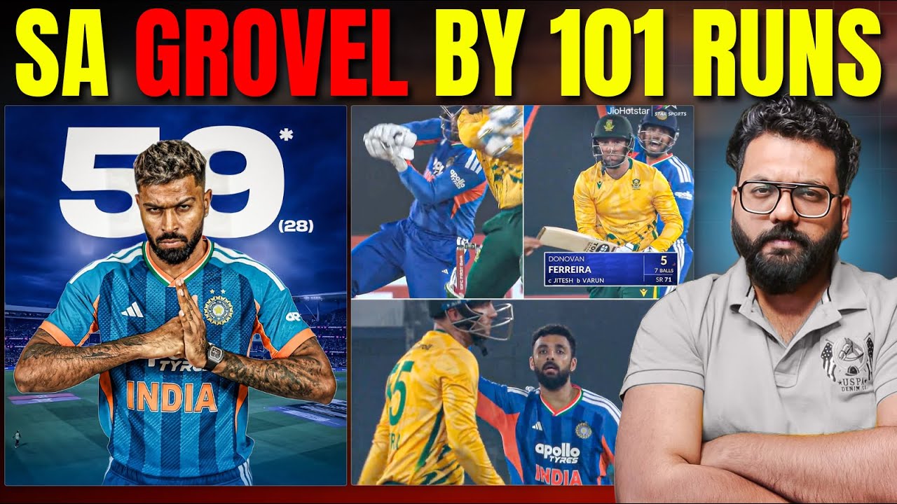 🔴IND VS SA: LONE WARRIOR HARDIK PANDYA | INDIAN BOWLERS ने पलट दी बाजी, SOUTH AFRICA 74 ALL OUT