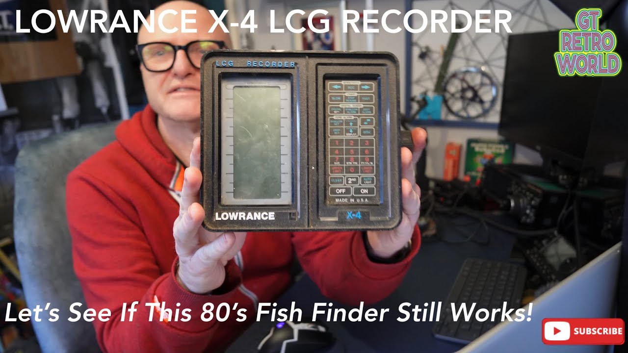 LOWRANCE X-4 LCG Recorder,Fish Finder,Sonar & Transducer 