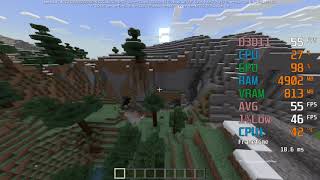 Intel Uhd Graphics 730 Intel Core I5 Minecraft Windows 10 Fps Test Youtube