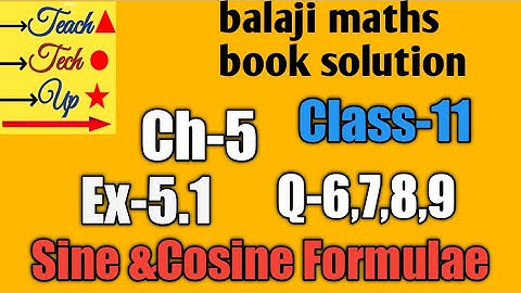 Balaji Prakashan book class 11 Maths chapter 5 exercise 5.1 question 6789