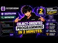 OOPS Tutorial in One Short | Object Oriented Programming | Dcodeverse