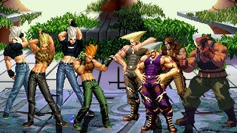 [KOF Mugen] Memorial | Benimaru Nakaido vs Ralf & Guile Team  [ 4vs4 ]