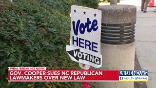 Gov. Cooper sues NC Republican lawmakers over new law