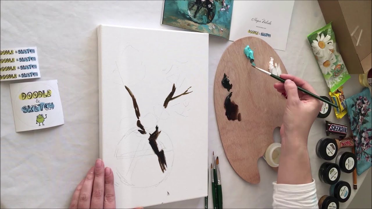 Мария Павлова - мартовский Doodle&Sketch Box (обзор и мастер-класс)