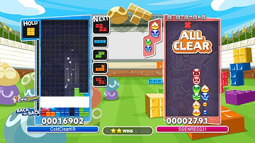 [Tetris AI] Highlights - Cold Clear vs SSENRED231 #1